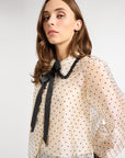 MILLE Clothing Greta Top in Organza Dot