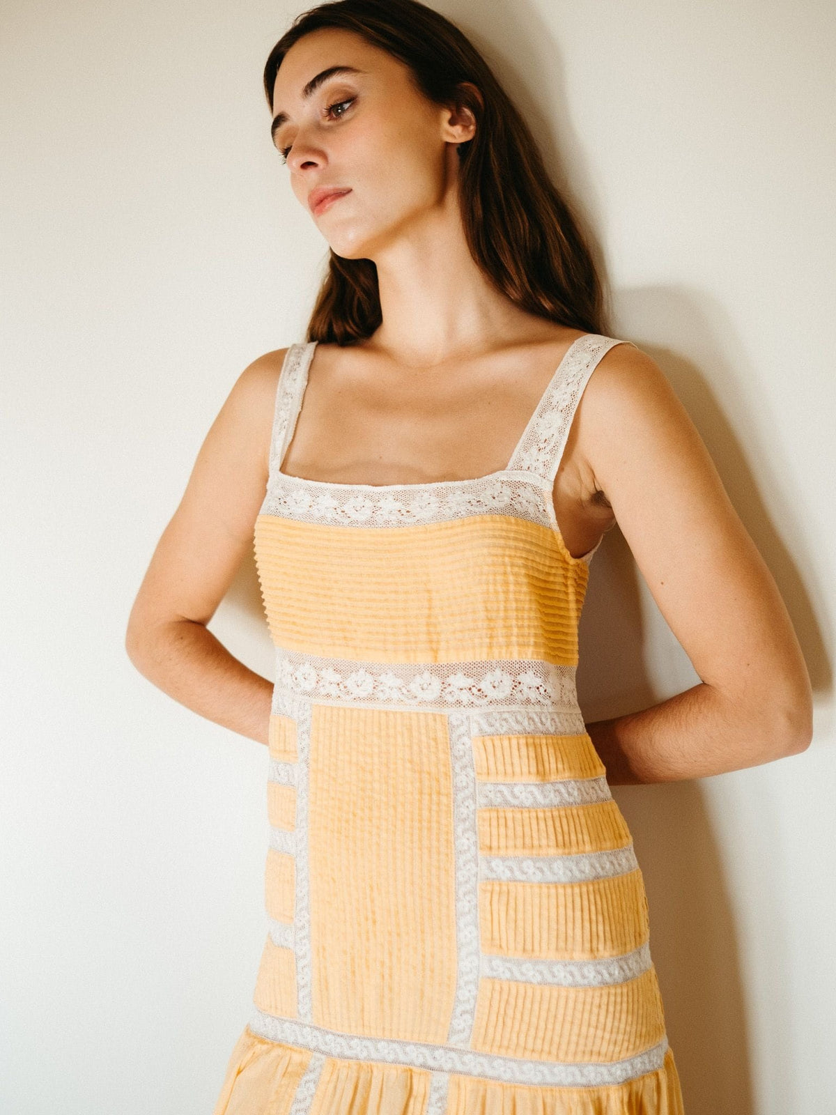 Hana Dress in Apricot — The cut
