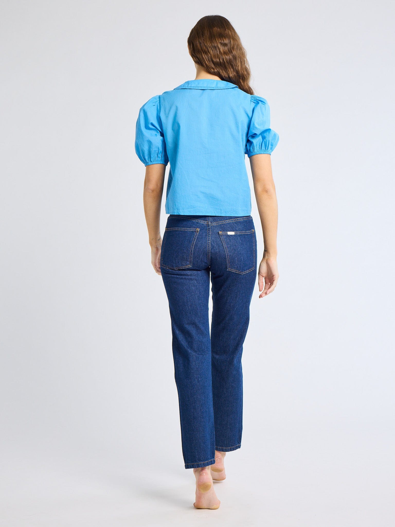 MILLE Clothing Harriet Top in Cendre Blue