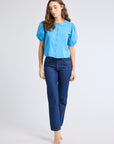 MILLE Clothing Harriet Top in Cendre Blue