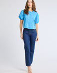 MILLE Clothing Harriet Top in Cendre Blue