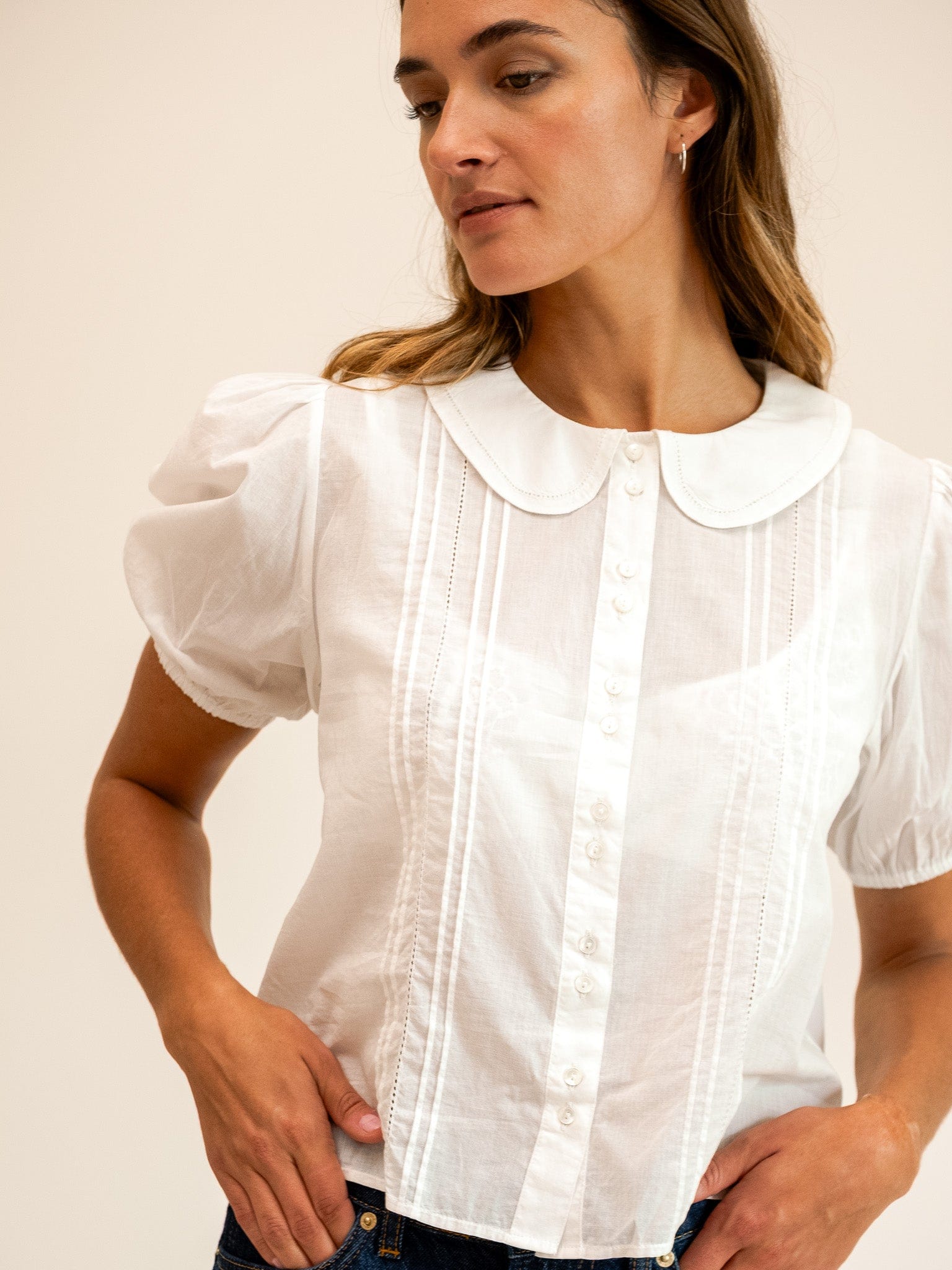 MILLE Clothing Harriet Top in White