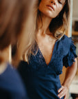 MILLE Clothing Helene Dress in Navy