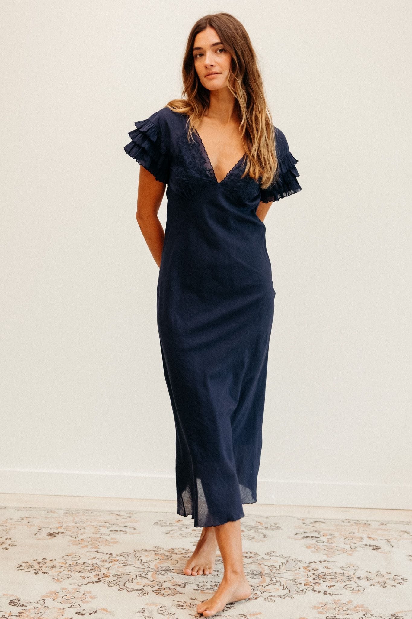 MILLE Clothing Helene Dress in Navy