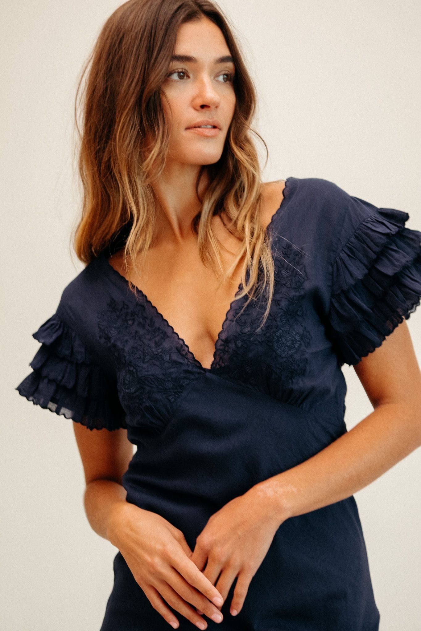 MILLE Clothing Helene Dress in Navy