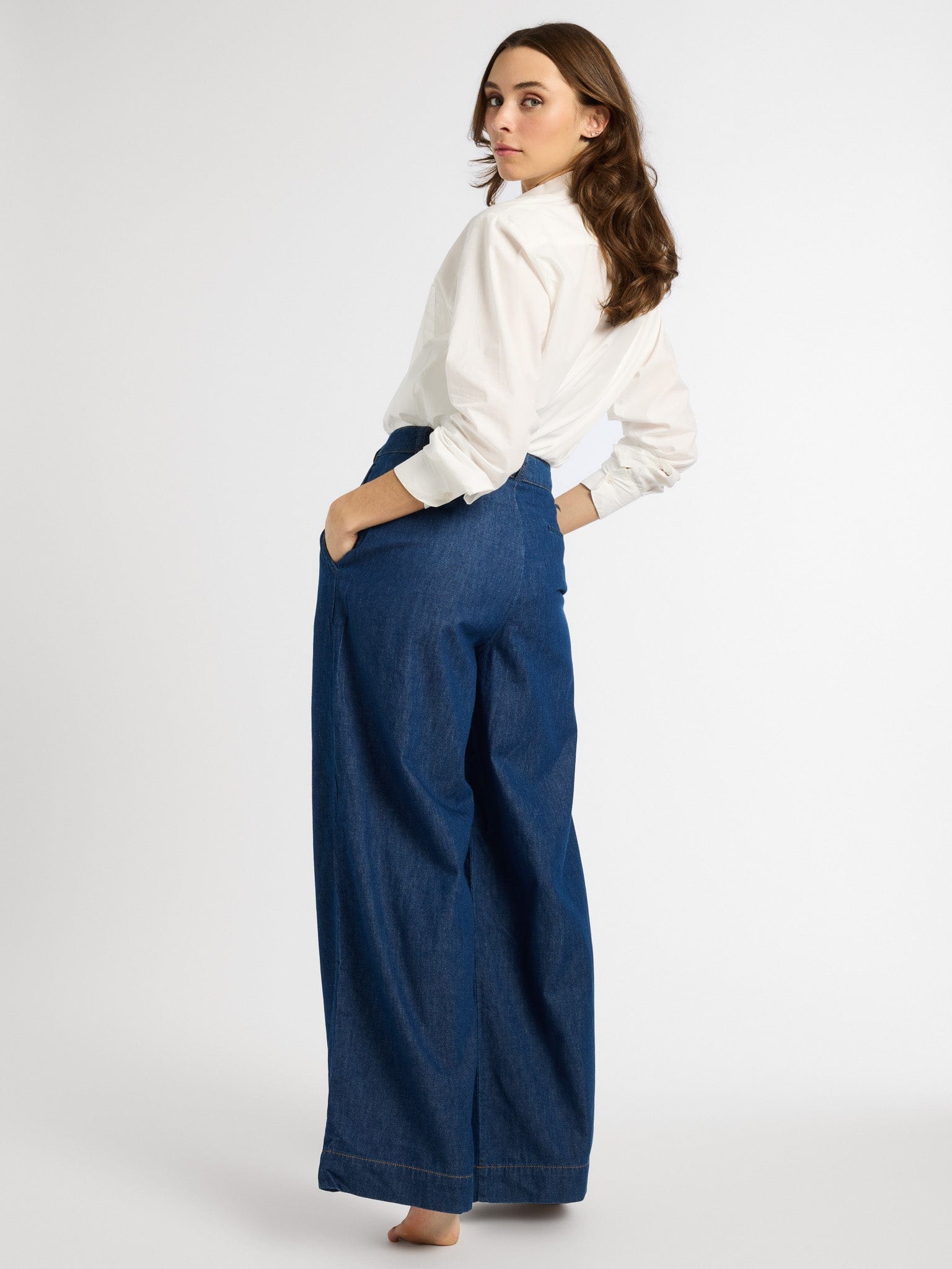 MILLE Clothing Hepburn Pant in Greenwich