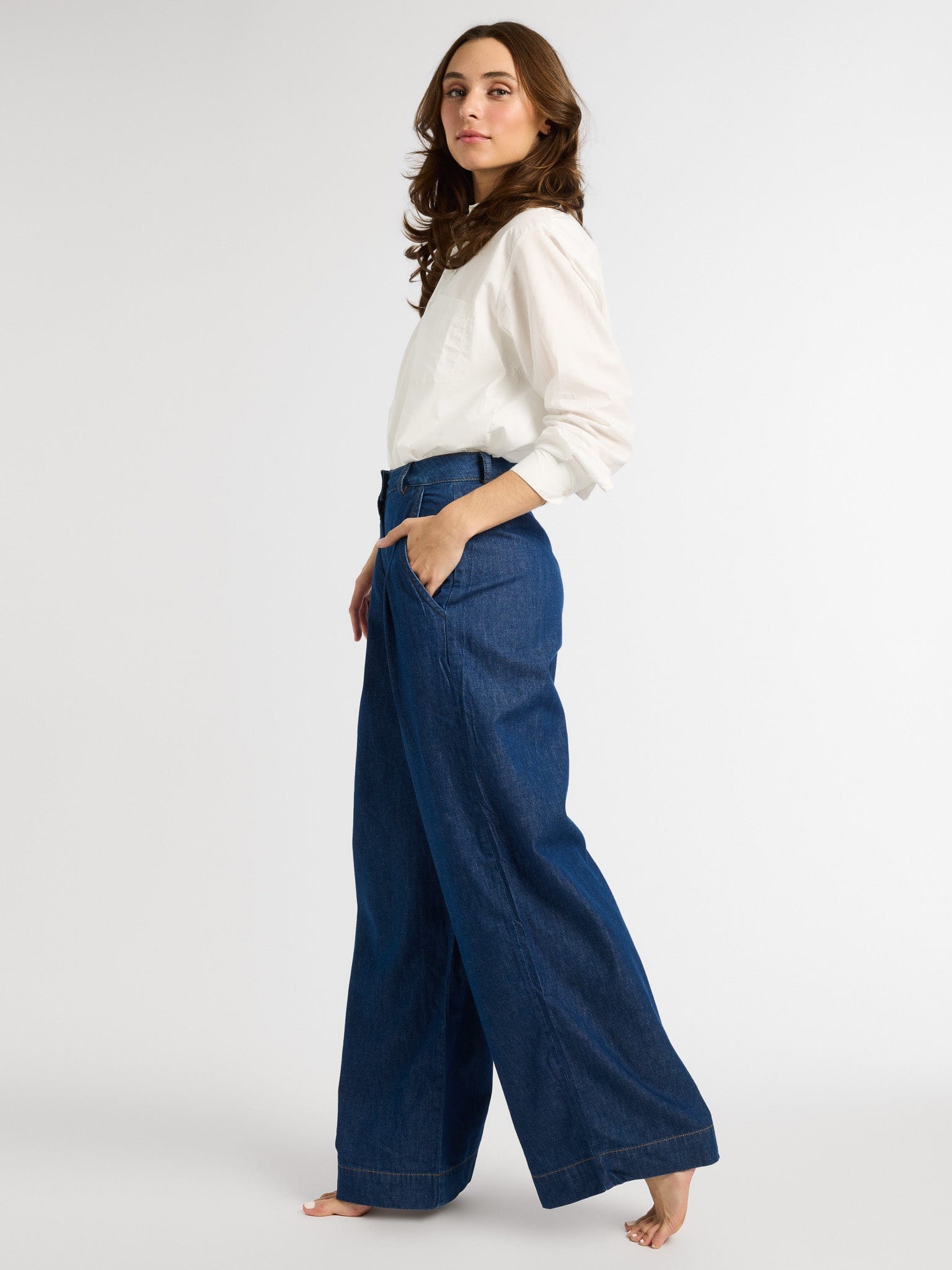 MILLE Clothing Hepburn Pant in Greenwich