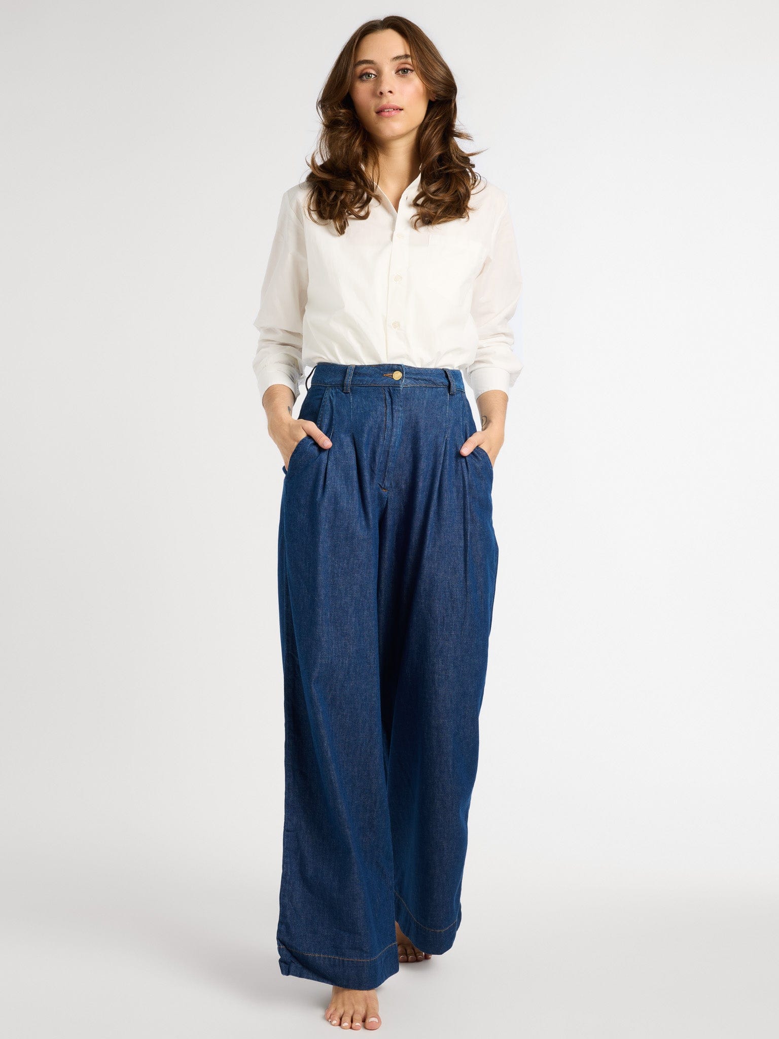 MILLE Clothing Hepburn Pant in Greenwich