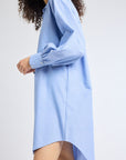MILLE Clothing Holly Mini Dress in Blue Oxford