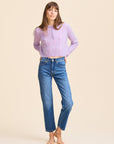 MILLE Clothing Ingrid Henley in Lilac