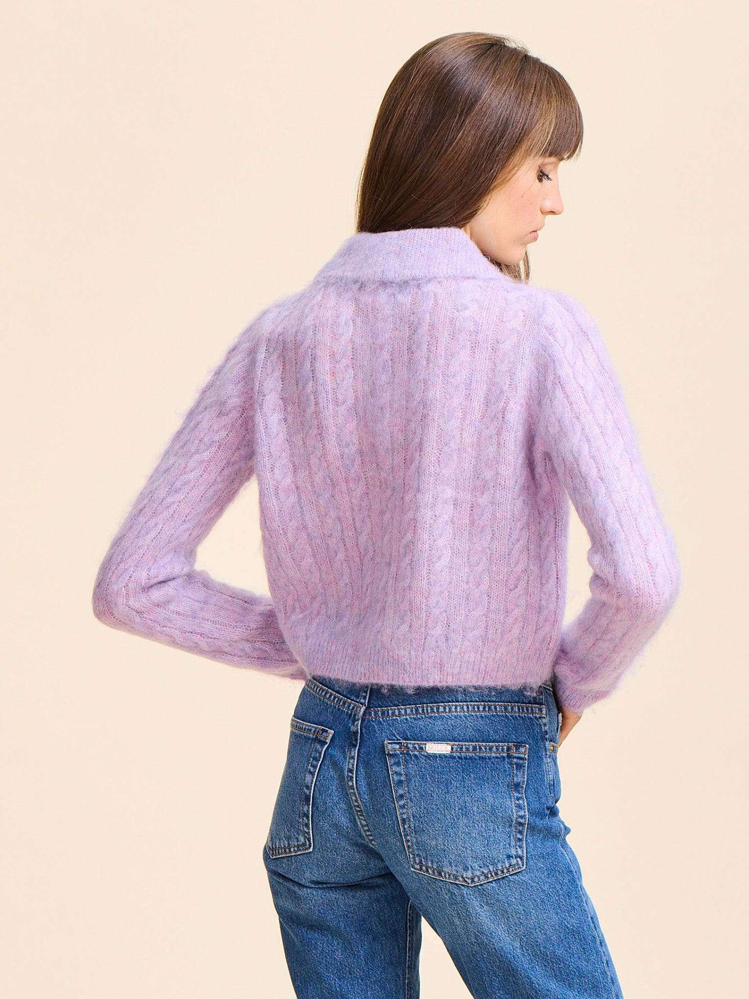 MILLE Clothing Ingrid Henley in Lilac