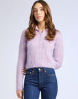 MILLE Clothing Ingrid Henley in Lilac