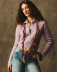 MILLE Clothing Ingrid Henley in Lilac