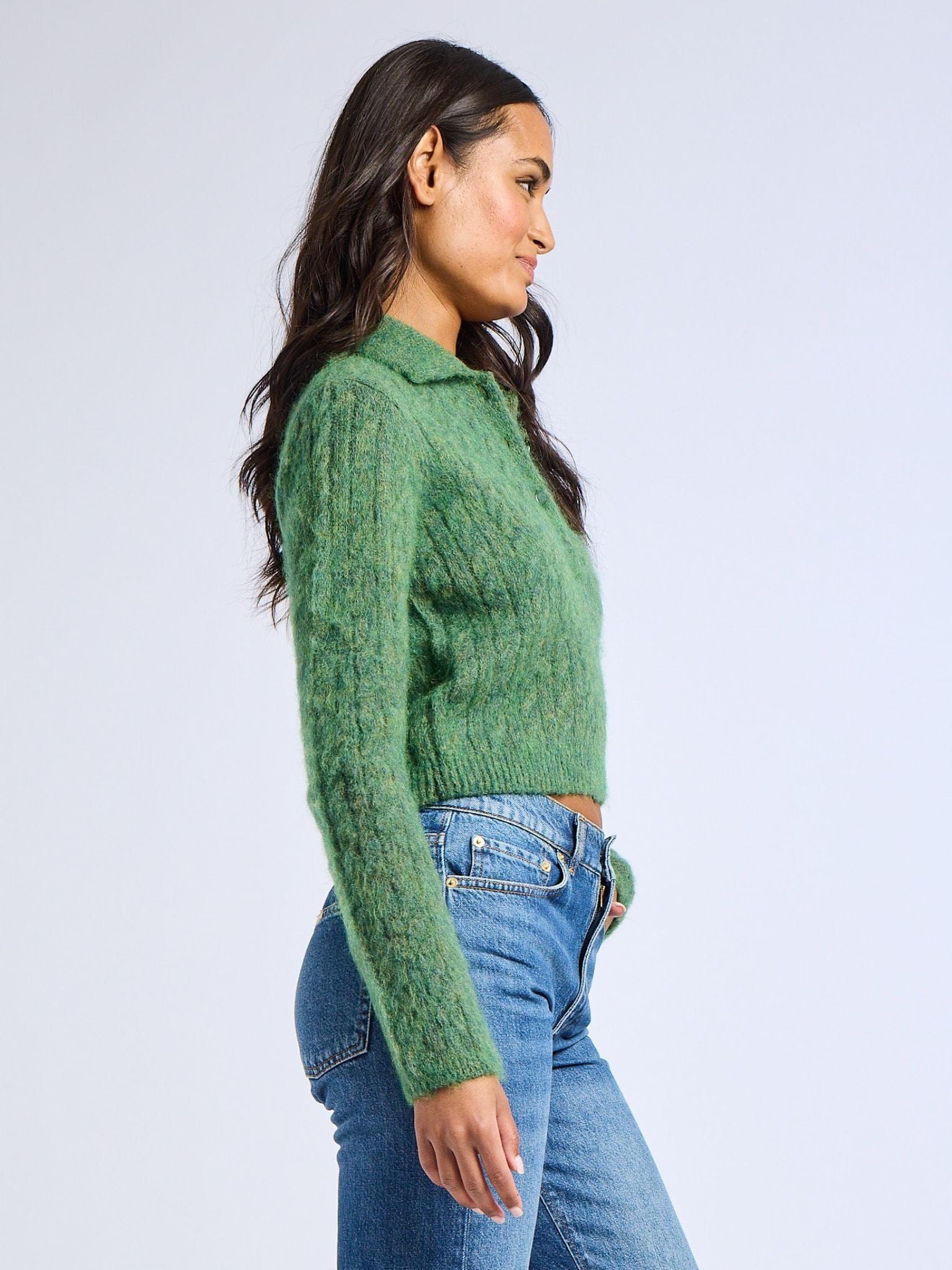 MILLE Clothing Ingrid Henley in Pine