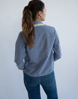 MILLE Clothing Irene Top in Chambray & Lace
