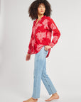 MILLE Clothing Iris Top in Crimson Floral