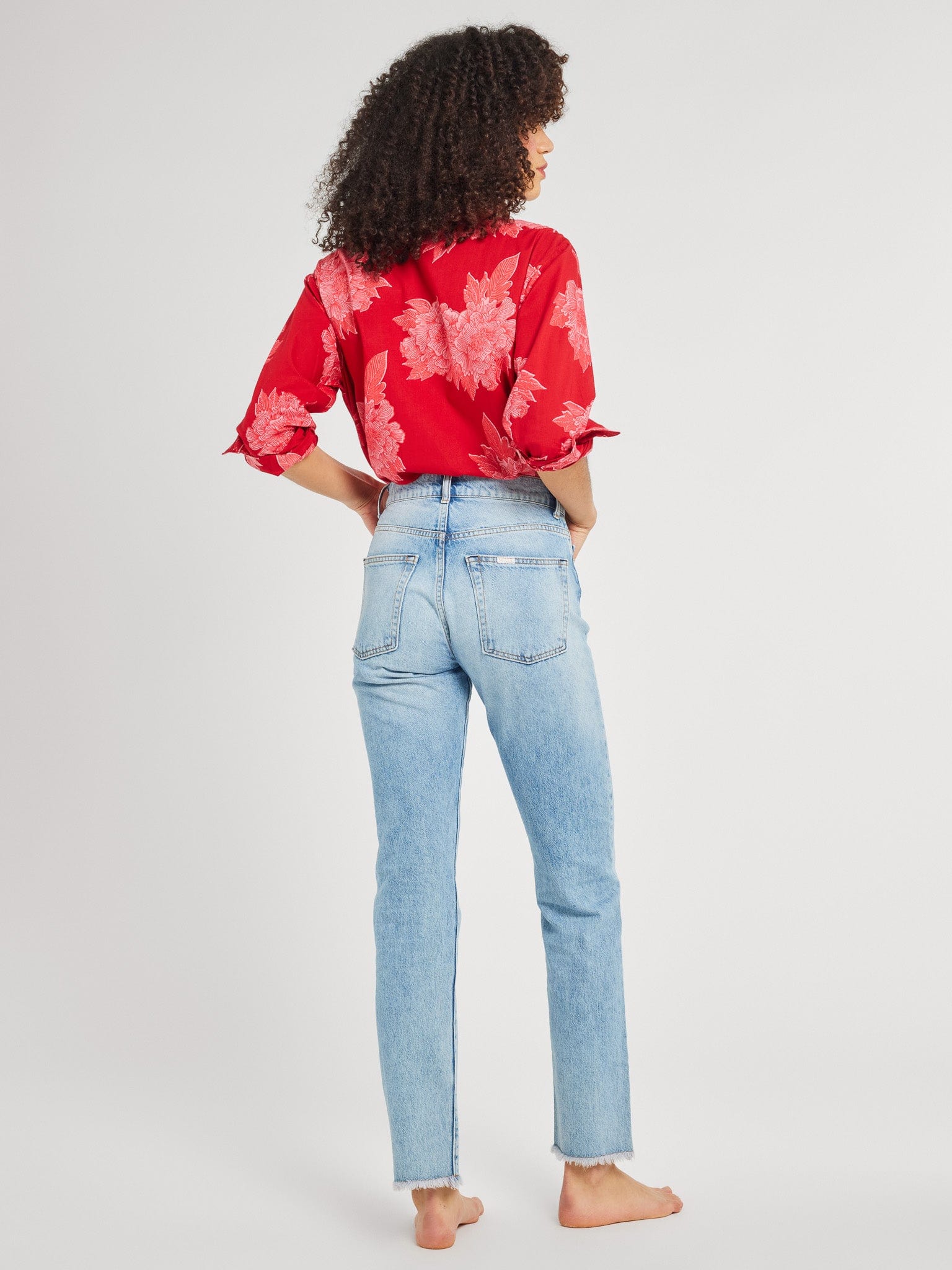 MILLE Clothing Iris Top in Crimson Floral