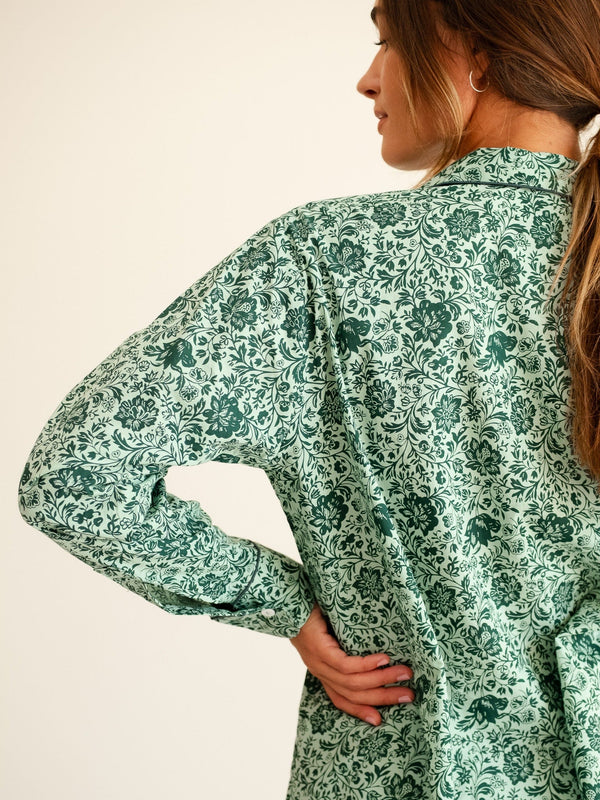 Iris Top in Jade Floral — view 11