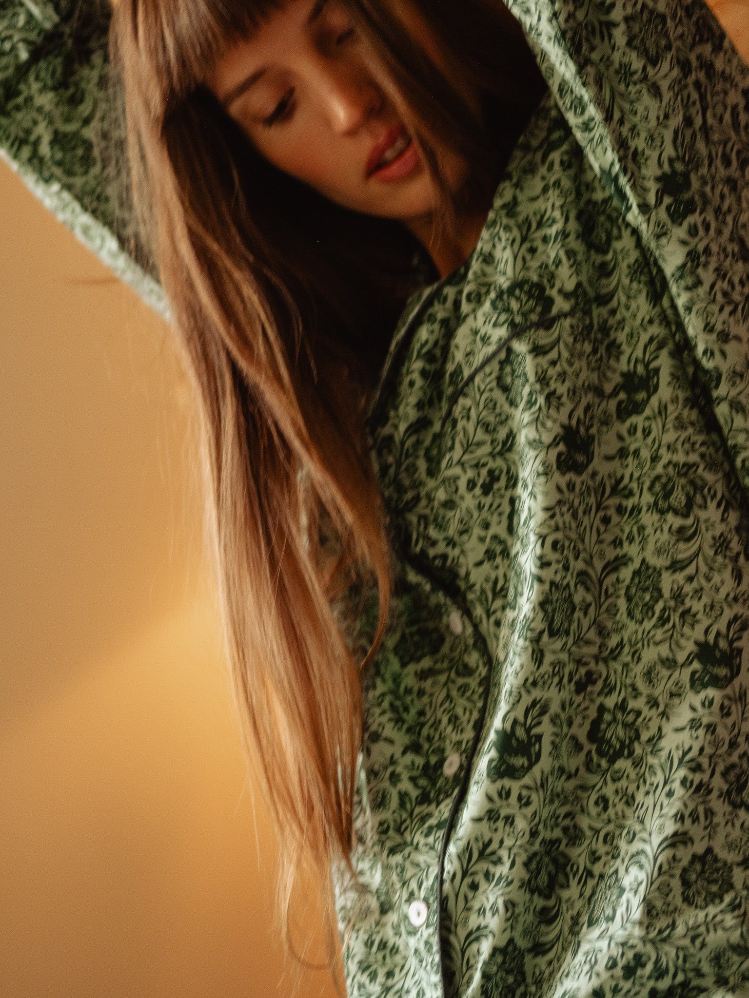 MILLE Clothing Iris Top in Jade Floral