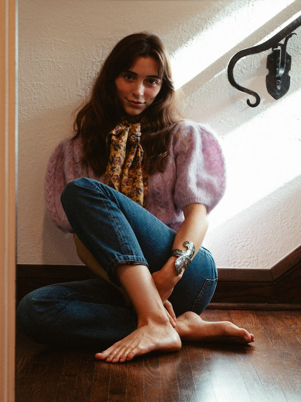 Isa Cardigan in Lilac — view 17