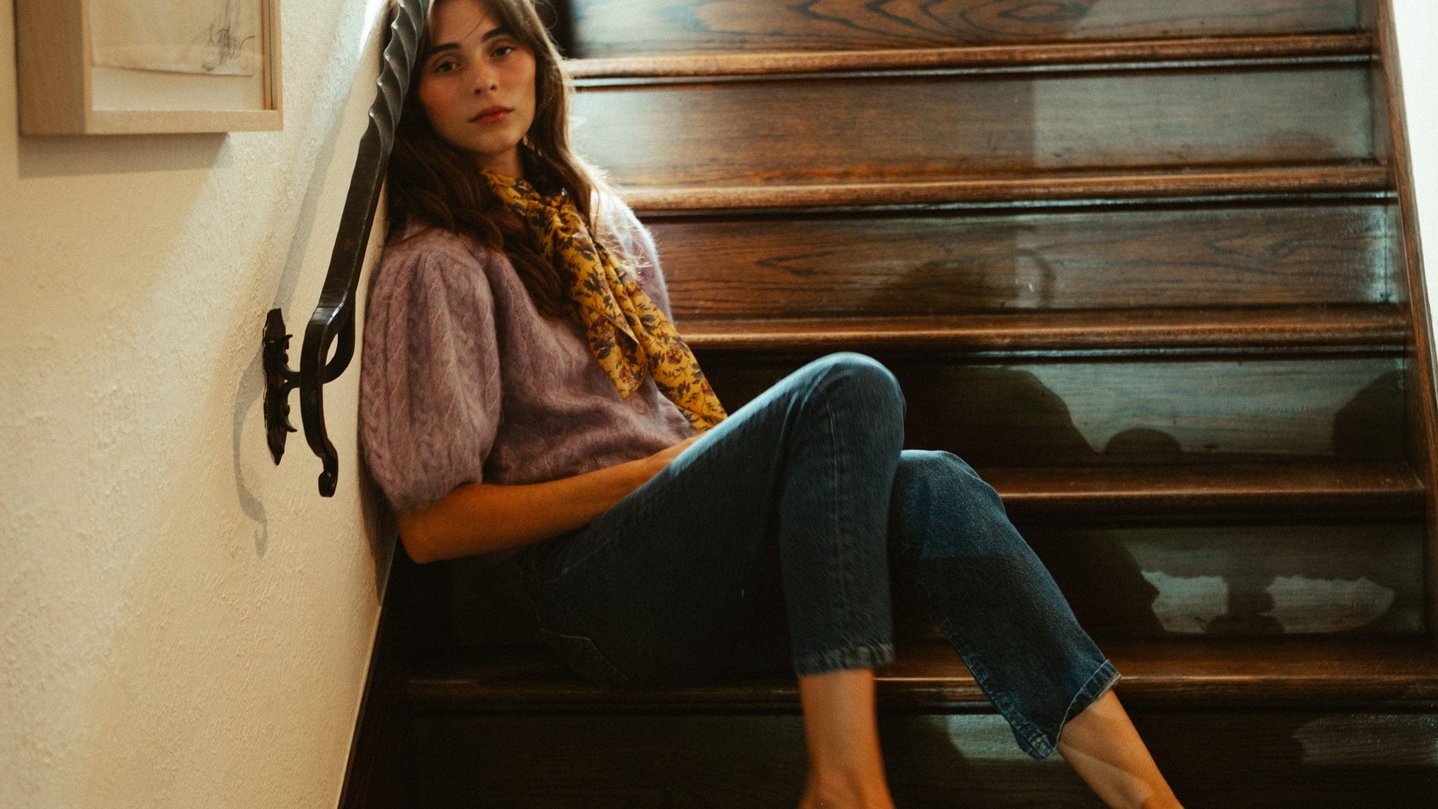 MILLE Clothing Isa Cardigan in Lilac