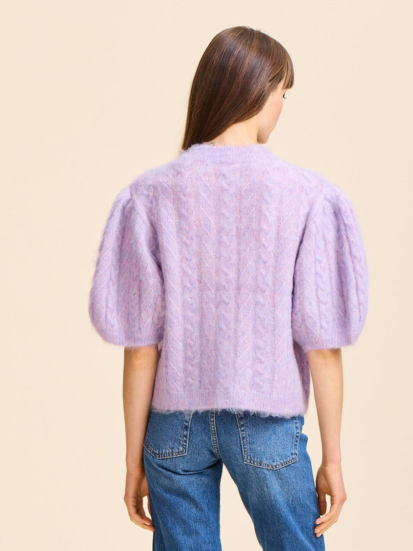 Isa Cardigan in Lilac — view 7