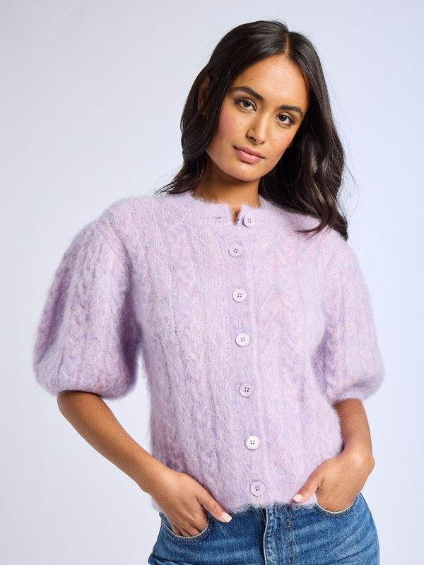 Isa Cardigan in Lilac — view 10