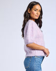 MILLE Clothing Isa Cardigan in Lilac