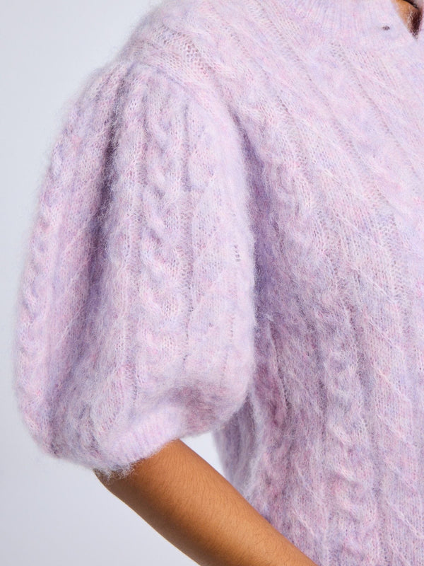 Isa Cardigan in Lilac — view 15
