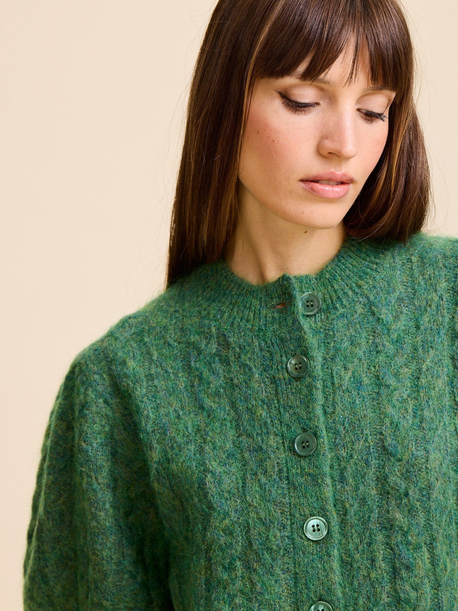 MILLE Clothing Isa Cardigan in Pine