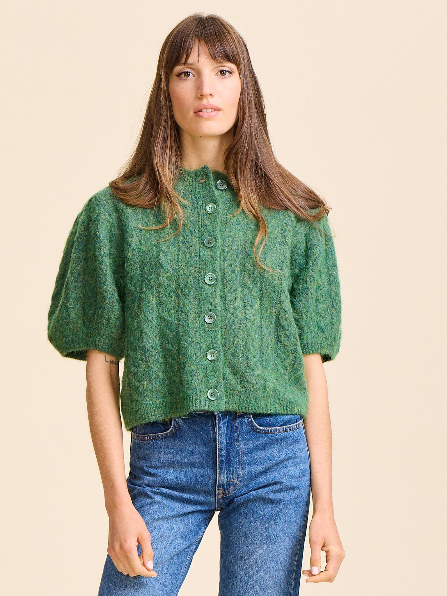 MILLE Clothing Isa Cardigan in Pine