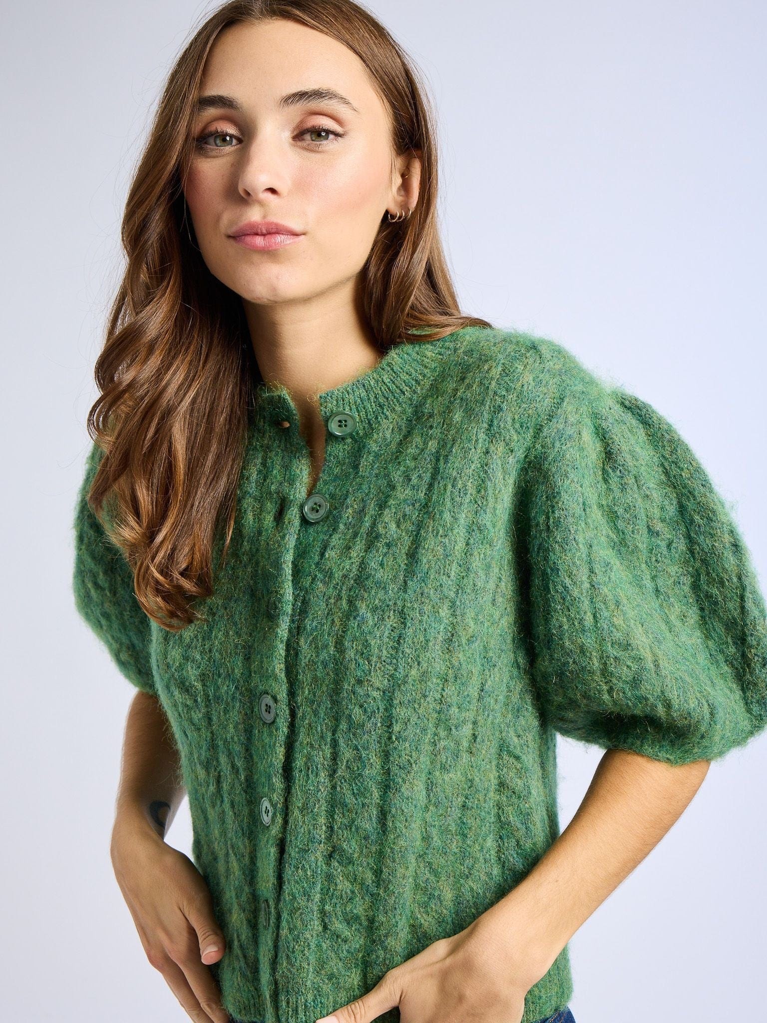 MILLE Clothing Isa Cardigan in Pine