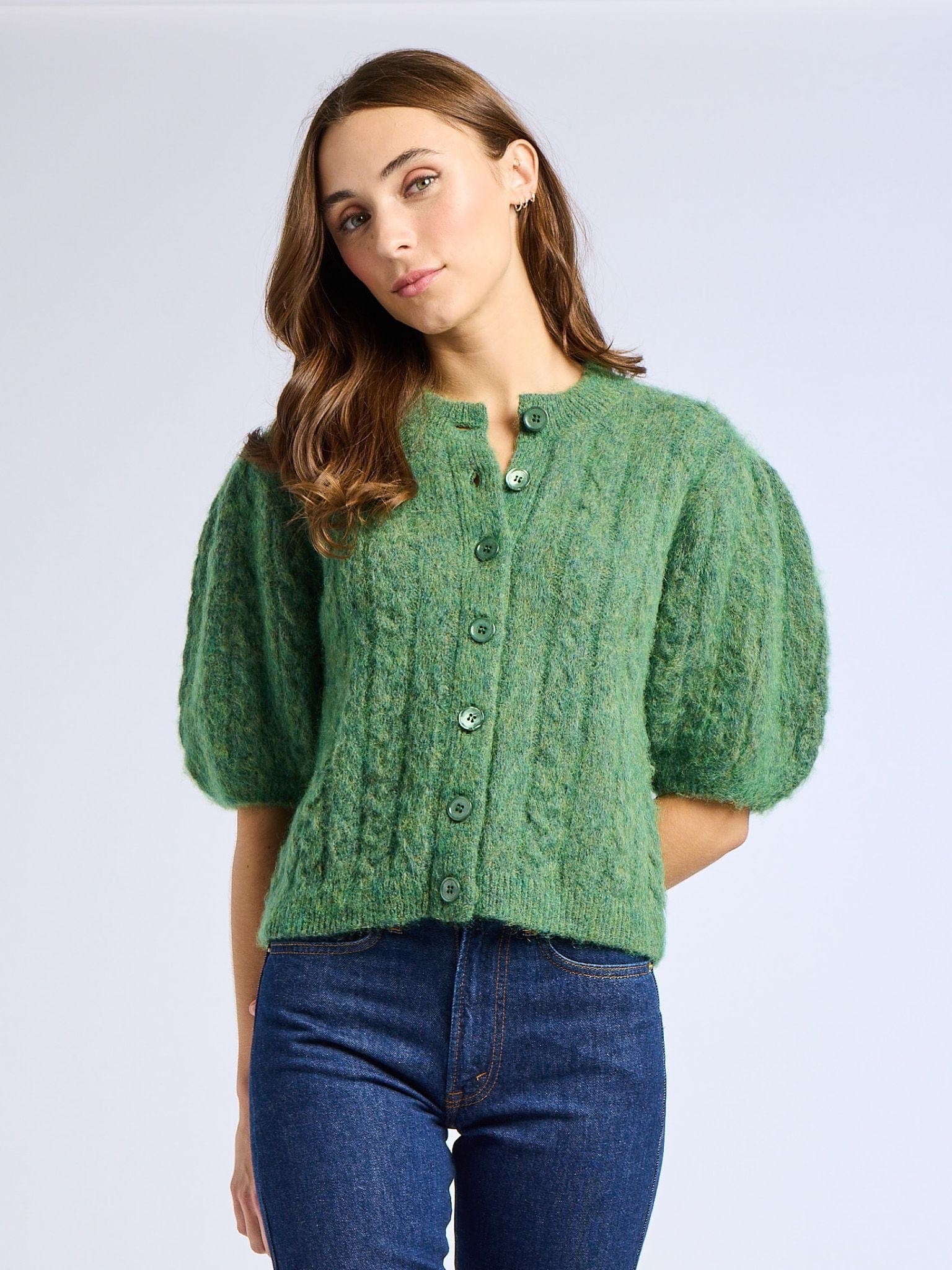 MILLE Clothing Isa Cardigan in Pine