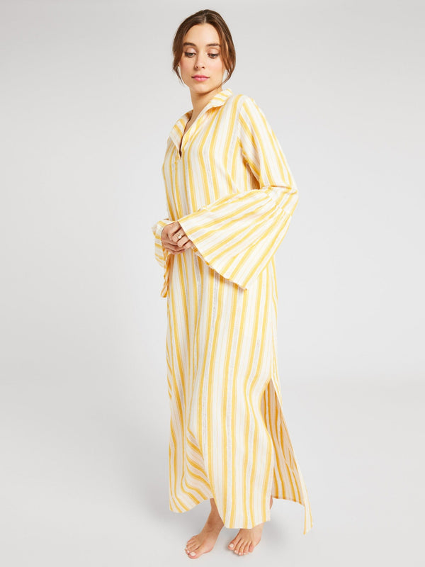 Jacqueline Dress in Citrus Stripe — view 7