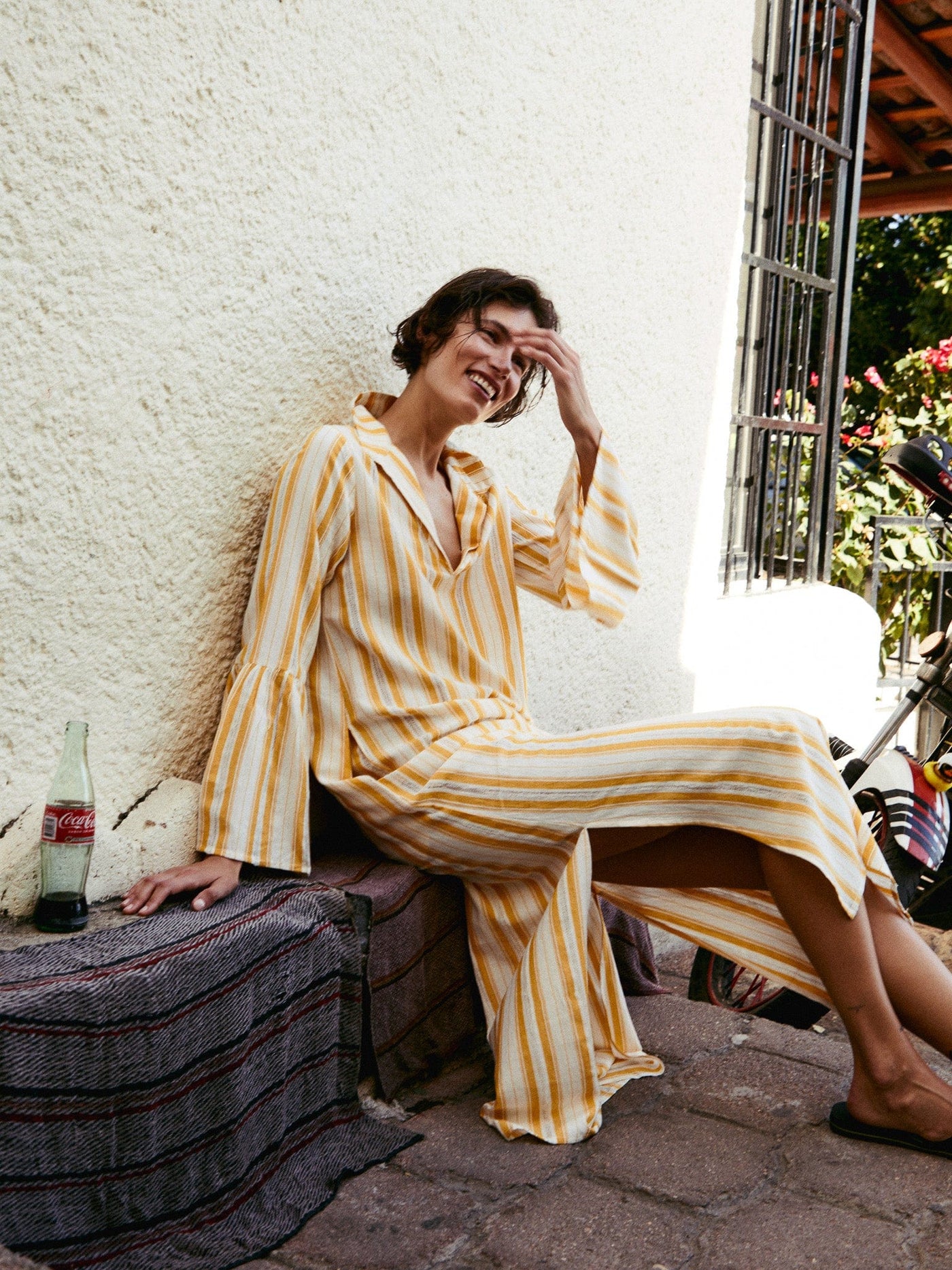 MILLE Clothing Jacqueline Dress in Citrus Stripe