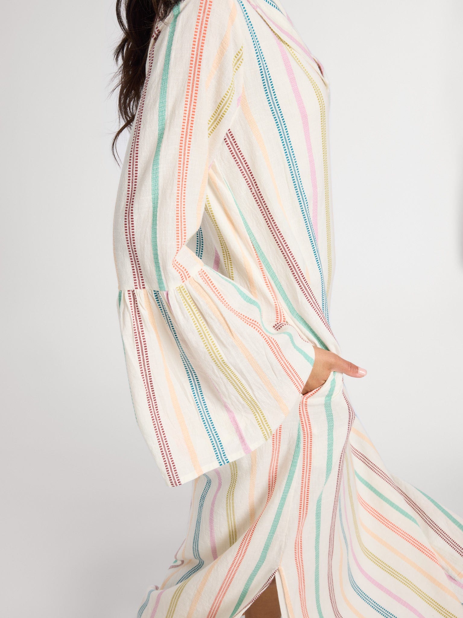 MILLE Clothing Jacqueline Dress in Mallorca Stripe