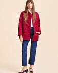 MILLE Clothing Jade Quilted Jacket in Claret