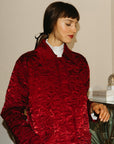 MILLE Clothing Jade Quilted Jacket in Claret