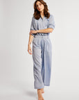 MILLE Clothing James Pant in Chambray Polka Dot