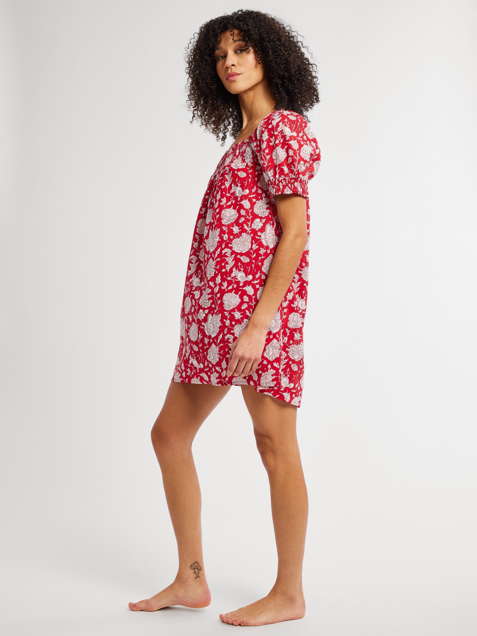 MILLE Clothing Jane Dress in Red Zinnia