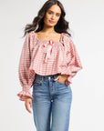 MILLE Clothing Jesse Top in Sugarplum Plaid