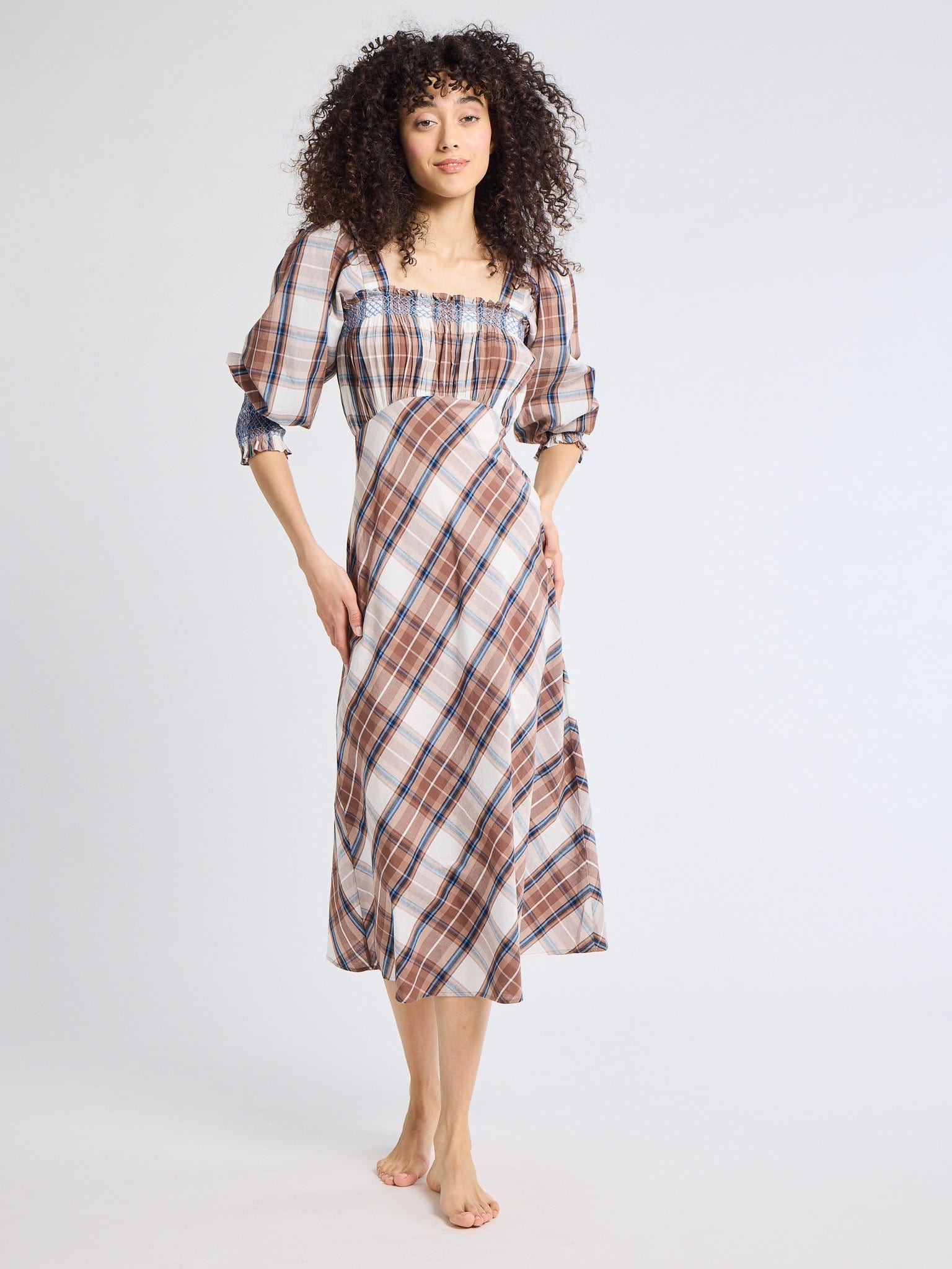 MILLE Clothing Joan Dress in Highland Plaid