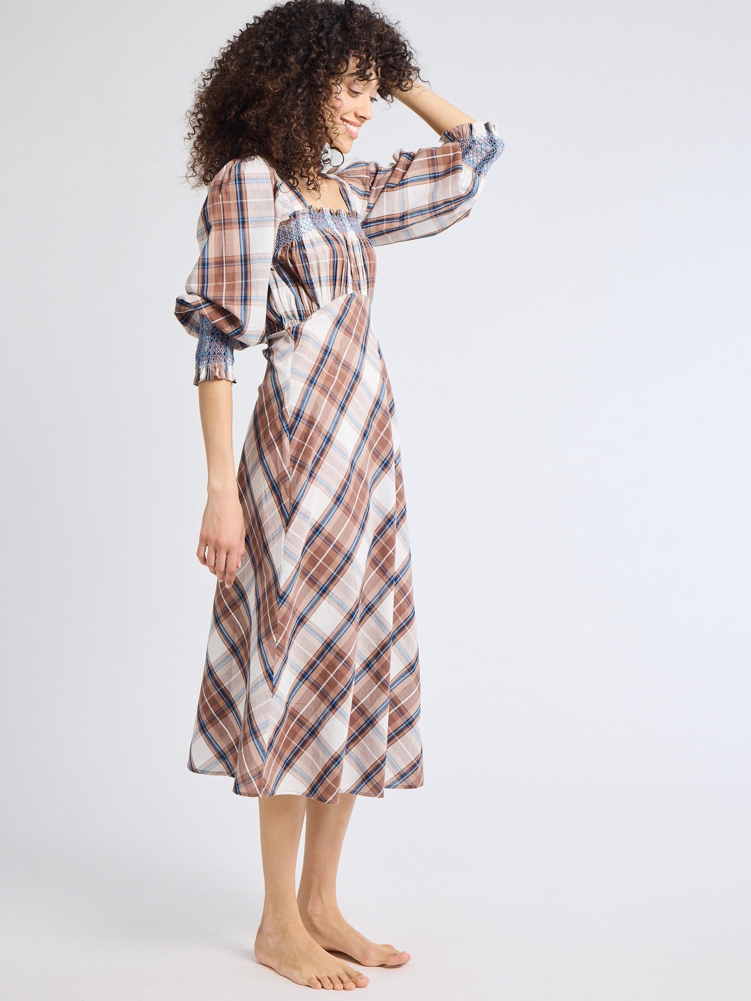 MILLE Clothing Joan Dress in Highland Plaid