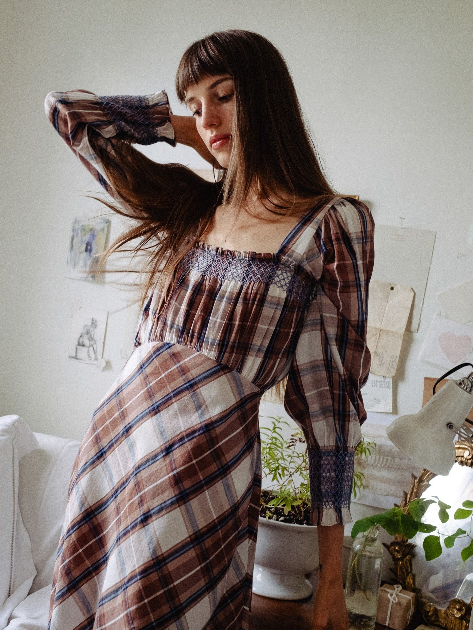 MILLE Clothing Joan Dress in Highland Plaid
