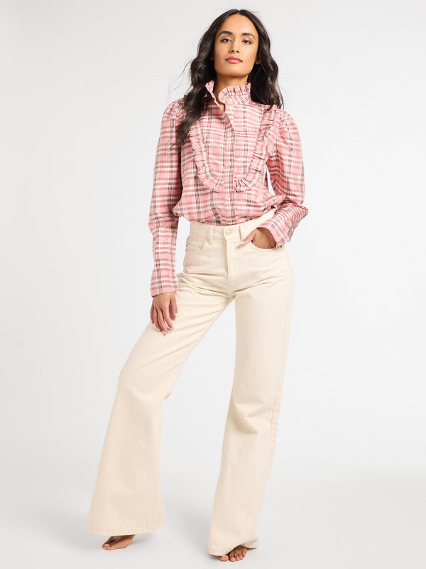 Jolie Top in Sugarplum Taffeta — view 2