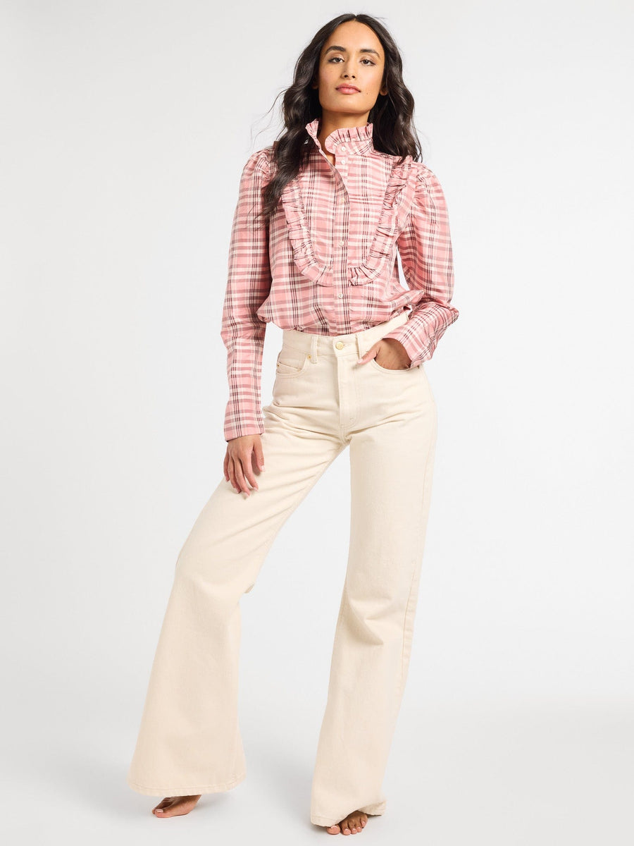 Jolie Top in Sugarplum Taffeta — alternate view
