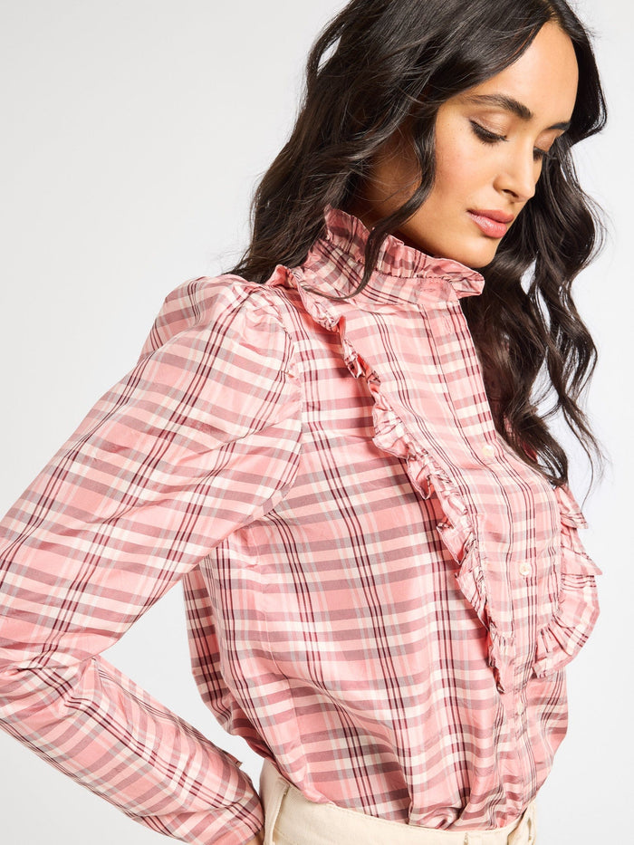 Jolie Top in Sugarplum Taffeta
