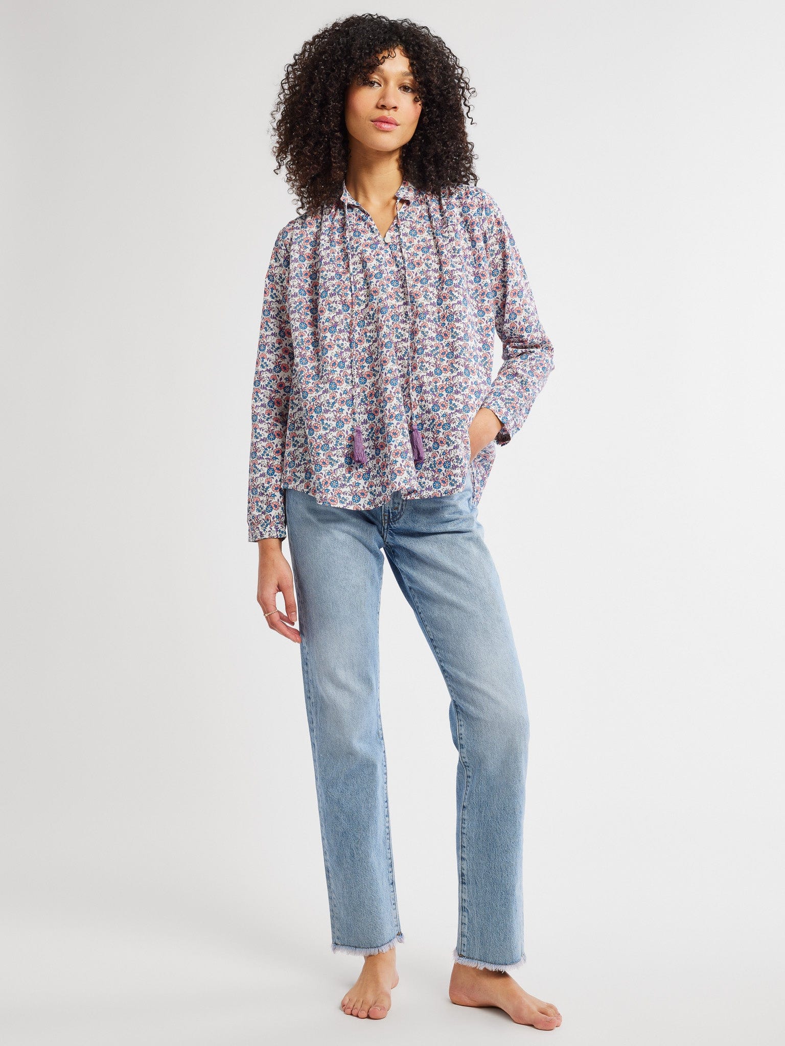 MILLE Clothing Joni Top in Bluebell