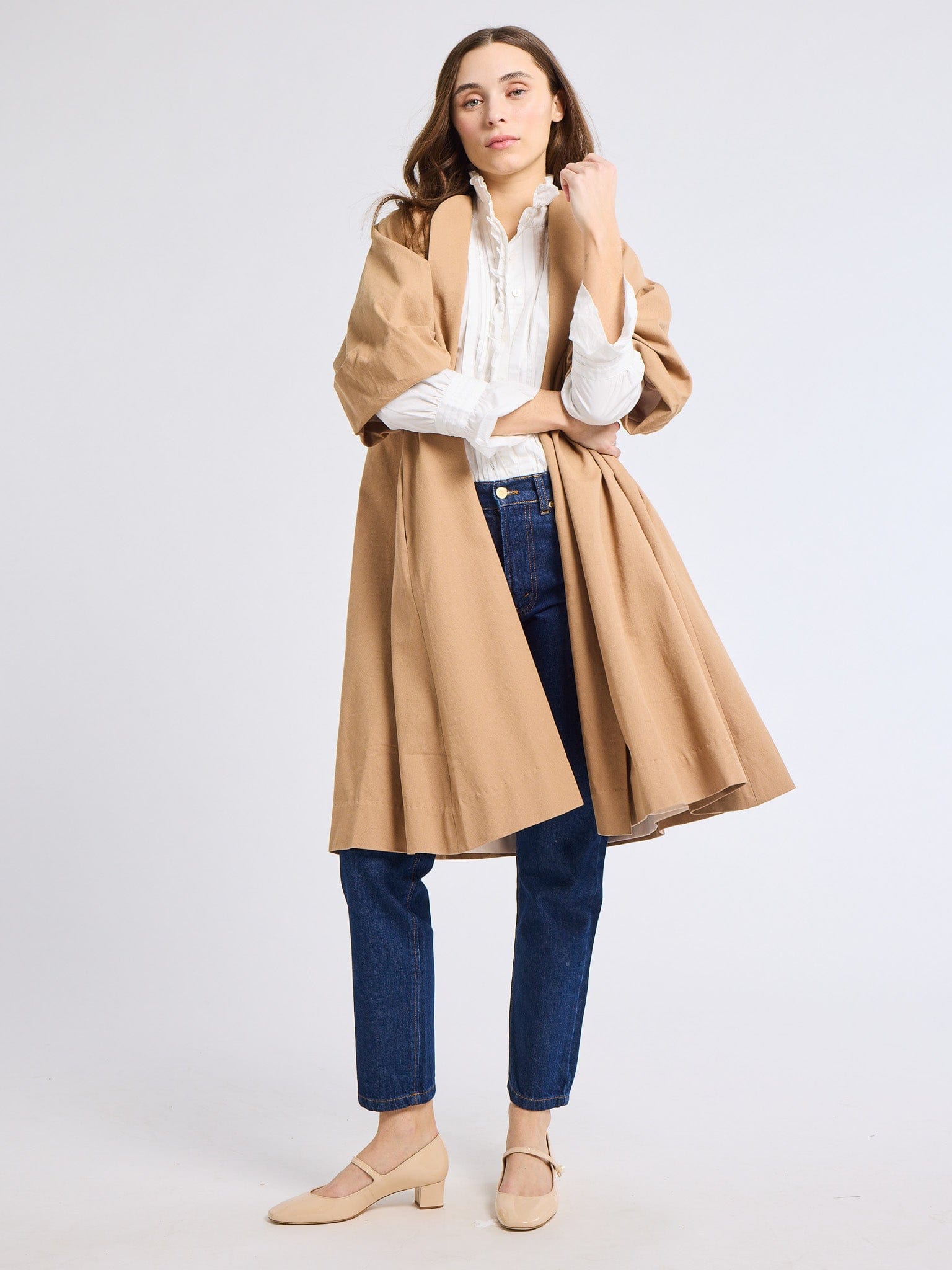Josephine Coat in Almond – MILLE
