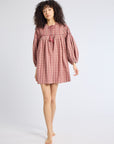 MILLE Clothing Jules Dress in Rose Plaid